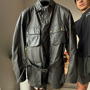 Belstaff Men's Faded Olive Trailmaster’s Jacket